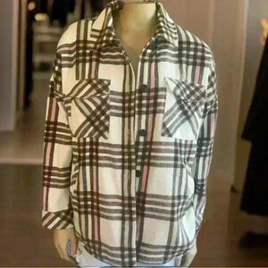 Miss Posh outerwear plaid winter jacket size M